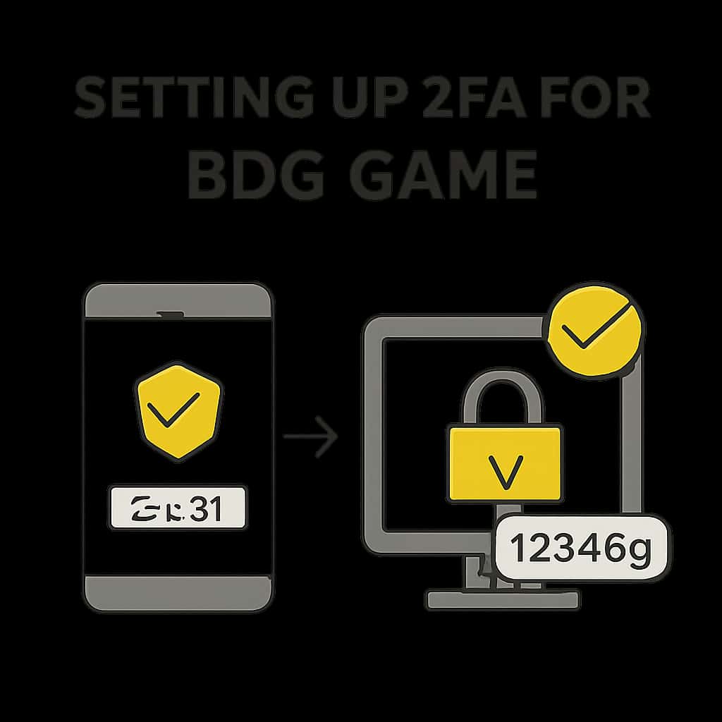 An educational diagram on enabling 2FA for BDG Game.
