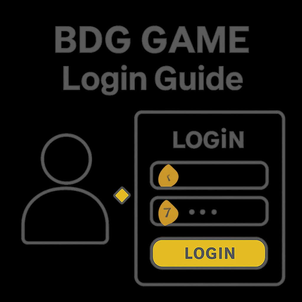 Illustration explaining the BDG Game Login process.