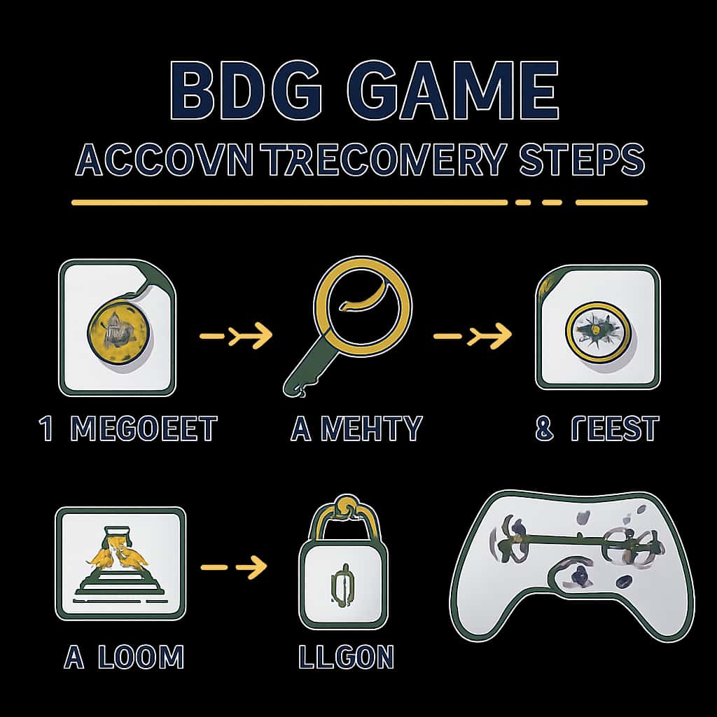 Diagram illustrating the BDG Game account recovery process.