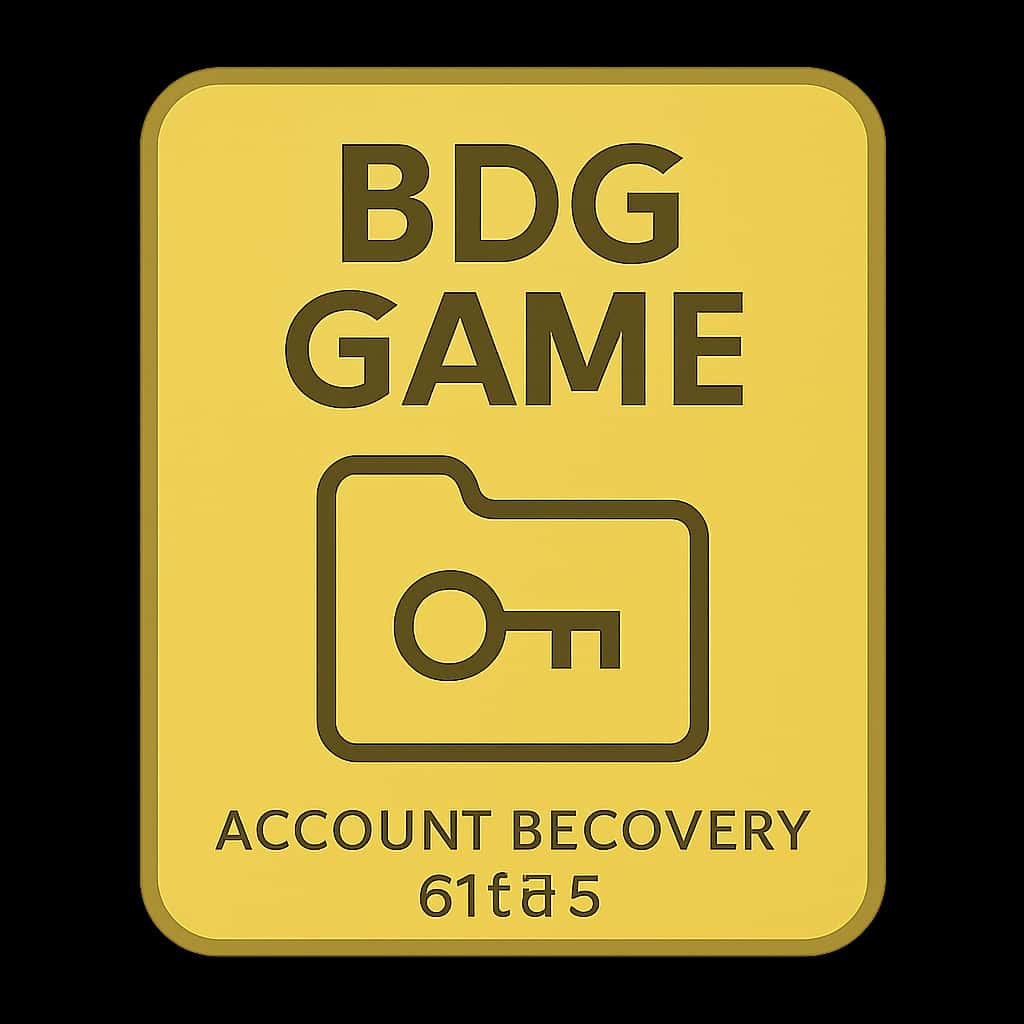Icon for BDG Game account recovery guidance.