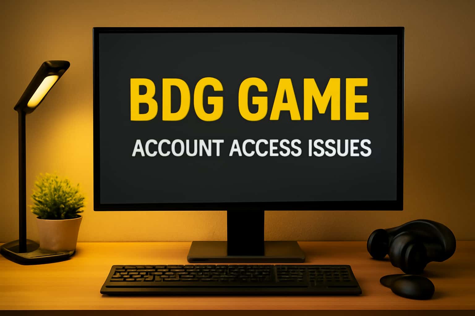 An informative graphic illustrating the topic of fixing account access issues for BDG Game.