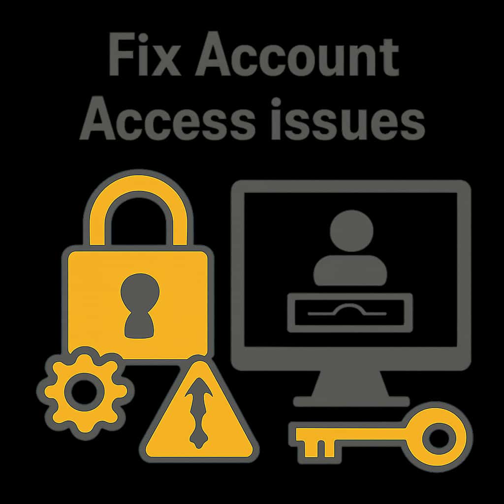 An illustration designed to explain solutions for BDG Game account access issues.