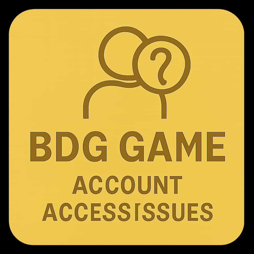 An icon representing help with BDG Game account access issues.
