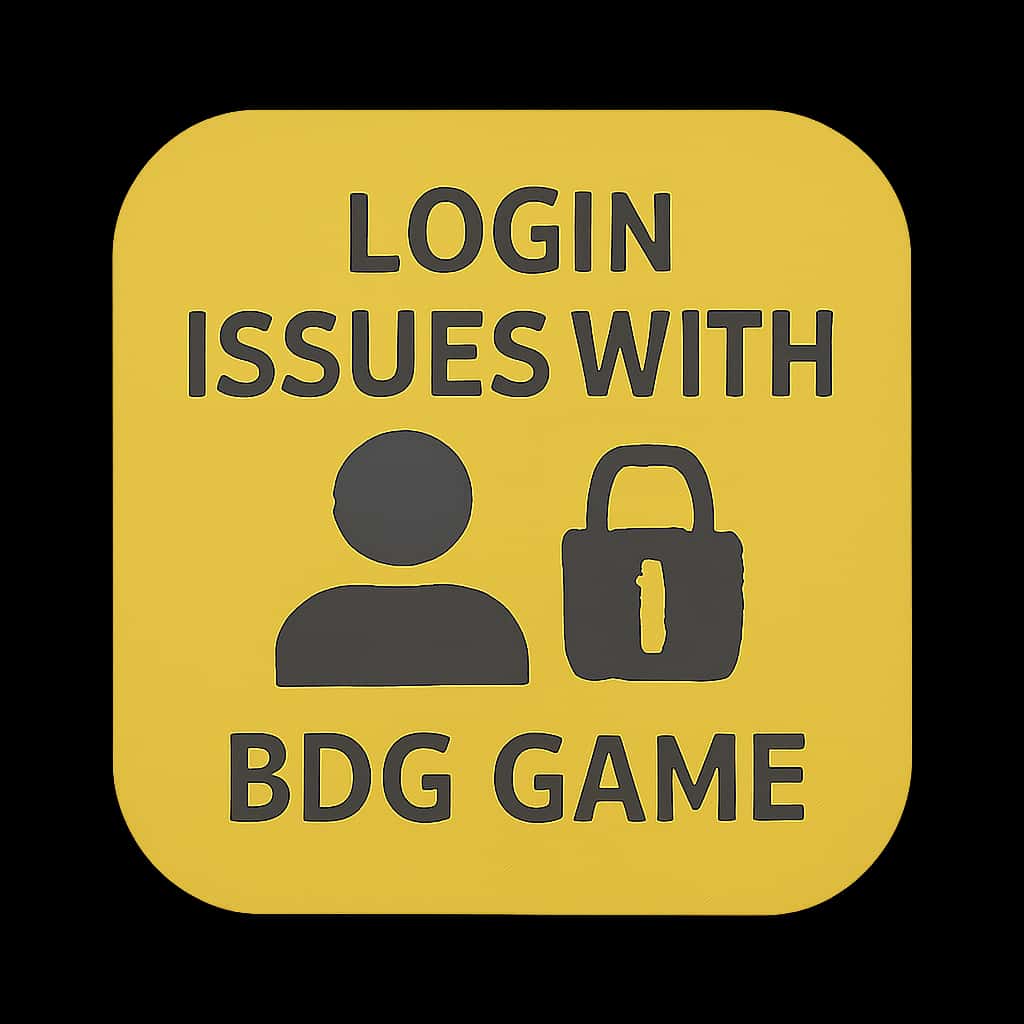 Icon representing help with login issues for BDG Game.