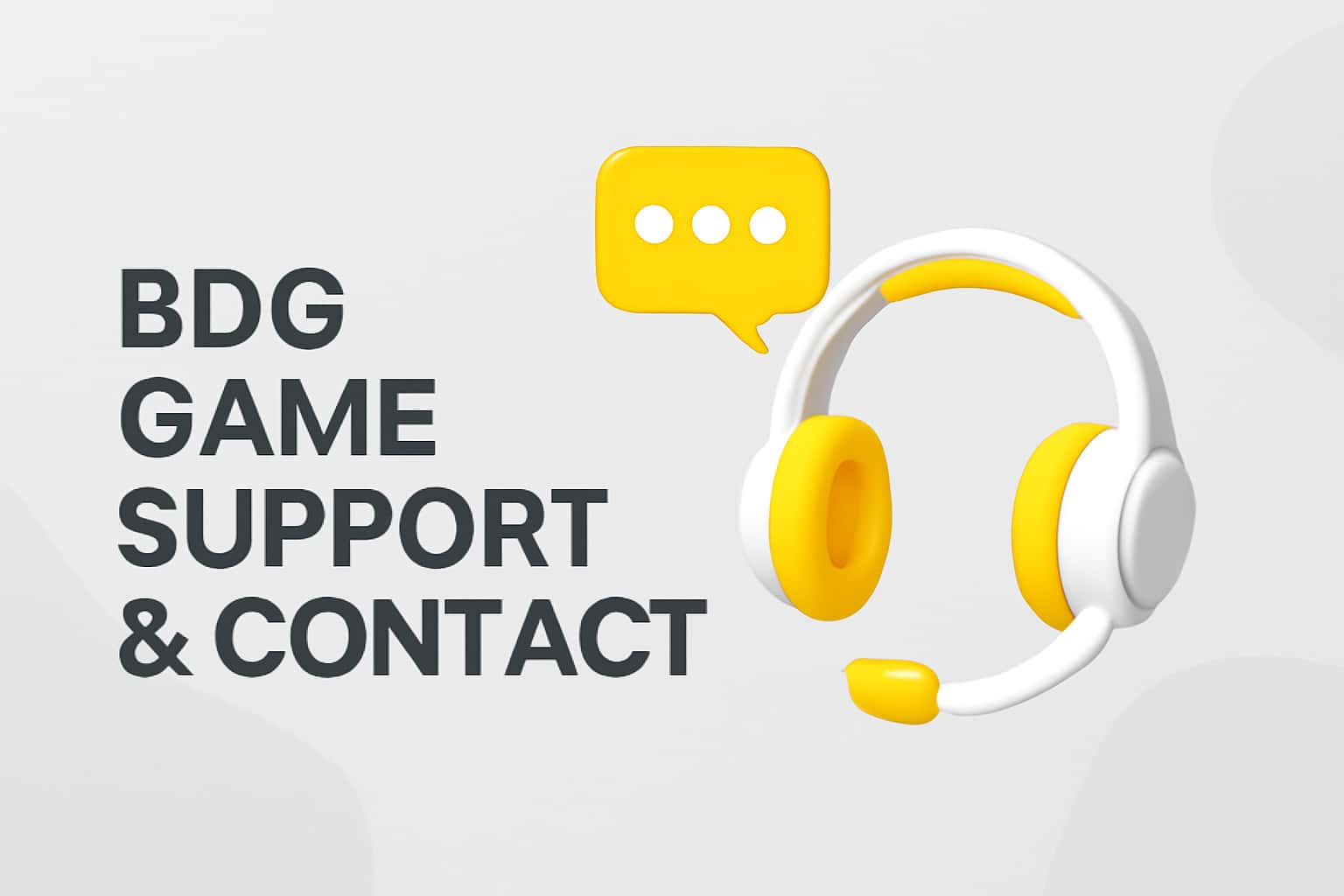 BDG Game Support & Contact Interface